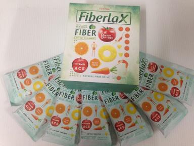 Verena Fiberlax ไฟเบอร์แลกซ์ ผลิตภัณธ์เสริมอาหาร เครื่องดื่มสกัดจากใยอาหาร 10 ซอง คนทาน อาหารเจ ดื่ม