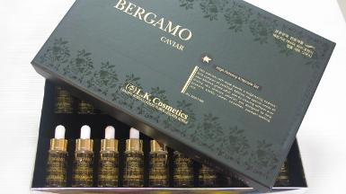  BERGAMO Caviar ไข่ปลาคาเวียร์ 1กล่อง (10 คู่) เบอร์กาโม่สุดยอดเซรั่มเข้มข้นเพื่